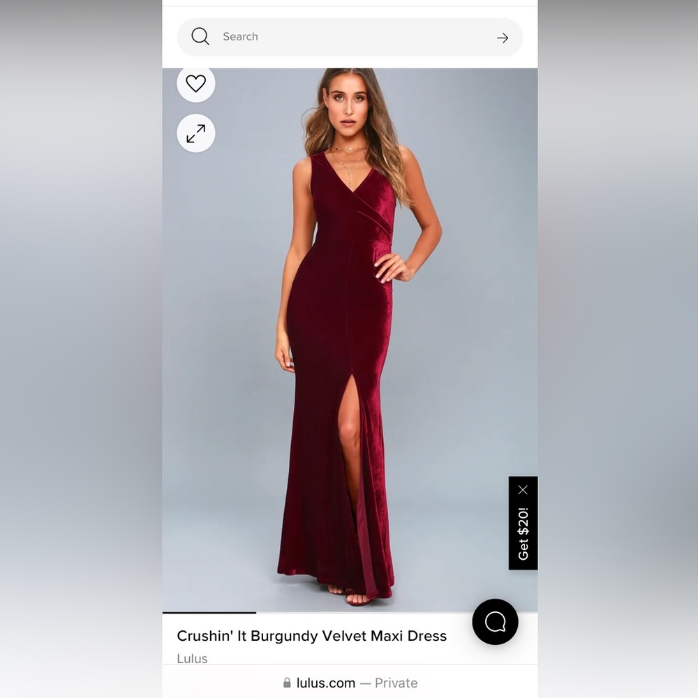 Velvet Cabarnet Dress